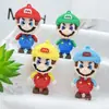 Bloques de Construcción de Dibujos Animados Llavero de Mario Colgante de Muñeco Accesorios de Muñeco para Llavero de Mario Super Mary Al por Mayor