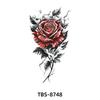 Tbs Calcomanía de Tatuaje Flor Brazo Calcomanía de Tatuaje Impermeable Medio Brazo Brazo Espalda Color Animal Esqueleto Calcomanía de Tatuaje Europeo y Americano