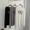 Verão 2023 ~ Camiseta Casual Leve com Estampa de Letras para Proteção Solar Blusa Feminina Solta Estilo Preguiçoso Casual Pulôver