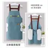 Delantal para Cocina Casera Impermeable y a Prueba de Aceite Mono de Alta Apariencia PVC Engrosado Resistente a Manchas Ropa de Trabajo para Catering Logo Personalizado