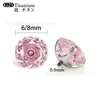 Aretes de Titanio F136 con Zirconia Octagonal Corte Milenio, Piercings de Lengua, Piercings Corporales, Tornillos de Hélice para Oreja, Piezas de Repuesto