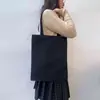 Bolsa de Lienzo en Blanco al por Mayor de Fábrica Estilo Coreano Pintura a Mano Graffiti Personalizada Bolsa Bandolera Blanca Hombro Logo Bolsa de Lienzo