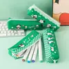 Estuche de Lápices Lindo Panda Estudiante Dibujo Animado Estuche de Lápices Gran Capacidad Niños Temporada Escolar Papelería Bolsa para Lápices Pequeño Regalo
