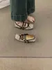 Zapatos de Mujer Estilo Francés con Tacón Oculto Temporada Primavera y Otoño 2026, Adecuados para Combinar con Vestidos, Zapatos Mary Jane de Ballet, Estampado de Leopardo