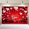 2025 Novo Tecido de Fundo para Festa de Dia dos Namorados Banner para Decoração de Pedido de Casamento Fundo para Foto de Aniversário de Casamento