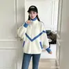 Nuevo suéter de punto de terciopelo de imitación de visón de otoño e invierno para mujer, abrigo, top largo holgado estilo coreano