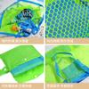 Bolsa Plegable para Viaje al Aire Libre Bolsa de Almacenamiento Bolsa Tote de Playa Organizador de Ropa Artículos Varios Juguetes Bolsa de Playa Bolsa de Malla Bolso de Mano