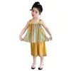 Conjunto de Correa Floral Colorida para Niñas 2026, Atuendo de Dos Piezas Delgado y Fresco con Estilo para Niños, Ropa de Verano de Moda para Bebés