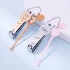 Design de Corrente Cortador de Unha Portátil para Gato Peixe Conjunto Colher de Ouvido para Limpeza de Manicure Ferramenta de Limpeza Multiuso