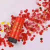 Cañón Pequeño de Confeti para Cumpleaños, Tubo de Spray de Confeti Festivo Giratorio a Mano para Bodas, Cañón Pequeño de Confeti Redondo, Artículos para Bodas, Tipo Festivo Giratorio a Mano