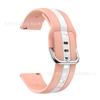 Pulseira bicolor de 2022mm para Samsung Active2 Huawei GT2 3RRO pulseira de silicone com contraste de grão vertical