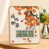 Adorno de Reloj de Paz y Alegría, Decoración de Mostrador de Entrada con Atmósfera de Año Nuevo, Exhibición de Mesa con Reloj Despertador de Calendario Perpetuo, Adorno de Estilo Chino