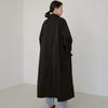 CSM Outono Novo Coreano Solto ins Casaco Longo Casual Tamanho Grande Elegante Simples Casaco Feminino Tendência