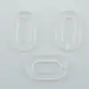 Accesorios decorativos sueltos DIY plástico acrílico transparente esmerilado cadena cadena para bolso de cadena 16*27 hebilla de inserción argolla abierta