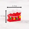 Colgante Cerámico Navideño Enano Regalo Adorno de Resina Papá Noel Muñeco de Nieve Decoración de Escritorio Bonsái