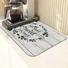 Alfombrilla Drenante para Encimera de Cocina Color Sólido Barro de Diatomeas Absorbente Hogar Restaurante Resistencia a Altas Temperaturas Anti-quemaduras Aislamiento Térmico Alfombrilla de Secado Transfronterizo