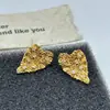 Pendientes de Corazón de Hielo Triturado con Circonita para Mujer, Moda de Nicho Retro Francés, Exquisitos de Lujo Ligero, Pendientes de Moda Versátiles de Gama Alta