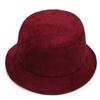 Sombrero de pescador de pana color crema liso con bordado de logotipo fijo para exteriores, para hombre y mujer, disponible en stock.
