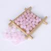 Pintura Horneada Imitación Jade Vidrio Redondo con Cuentas DIY Colgante para Tocados Accesorios Joyería Hecha a Mano con Cuentas Paso Borla Accesorios con Cuentas