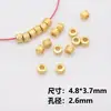 Pulsera de Moneda de Cobre Chapada en Oro Cobre Conservante del Color Placa Espaciadora de Moneda Placa Espaciadora Wrap Espaciador Accesorios de Joyería Calabaza Lingote Cuentas de Pulsera Cuentas Sueltas