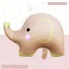Globos de Papel Aluminio Mate con Dibujos de Animales en Forma de Oso, Elefante, Cordero, Conejo y Ponis para Fiestas de Cumpleaños Infantiles