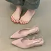 Sandalias de Verano para Mujer con Punta Fina y Tacón Grueso, Sandalias de Punta Cerrada para Mujer, Nuevo Estilo de Verano 2026, Zapatos de Salón Individuales Simples Casuales Versátiles de Boca Baja