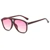 2026 Nuevas Gafas de Sol Rana de Doble Puente Unisex Marco Grande Moda Estilo Callejero Protección UV Gafas de Sol para Conducir