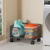 Estante de Almacenamiento para Detergente de Lavandería, Estante de Almacenamiento Lateral para Lavadora, Carrito de Piso de Múltiples Niveles para Debajo del Lavabo del Baño, Superventas Transfronterizo