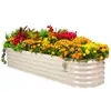 Caja de Cultivo de Verduras Móvil Exportable, Maceta Metálica para Verduras, Maceta para Flores, Caja de Plantación de Chapa Galvanizada, Maceta Especial para Jardín de Flores