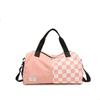 Nueva bolsa de viaje a cuadros de moda bolsa de equipaje de viaje bolsa deportiva de fitness para mujer bandolera portátil Bolsa de Fitness para Hombre