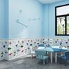 Papel Pintado Autoadhesivo Dormitorio Cálido Estéreo 3D Habitación Infantil Pegatinas de Pared Anticolisión Papel de Espuma Tipo Ladrillo Impermeable y a Prueba de Humedad Dibujos Animados Shihai