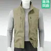 Chaleco de Montañismo 2026 Estilo Nuevo Cuello Alto Chaqueta Casual Sin Mangas Chaleco Primavera y Otoño Chaleco de Pesca para Hombre
