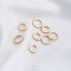 Anillo de cuentas de circonita de oro de 14 quilates que conserva el color, anillo de cuentas hecho a mano, pulsera de perlas con hilo DIY, accesorios para collar