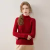 Novo Suéter de Cashmere com Trança Outono/Inverno 2026 para Mulheres, Blusa de Tricô Pulôver 100% Caxemira Pura com Gola Meia Alta