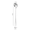 Faca, Garfo e Colher de Aço Inoxidável 1010 Talheres Garfo Sobremesa Bolo Colher Redonda Faca Ocidental para Bife Faca de Mesa Colher Garfo de Frutas