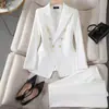 Conjunto de Traje Pequeño de Nuevo Estilo para Mujer Transfronterizo, Traje de Tres Piezas Elegante Color Rojo Rosa para Primavera y Otoño al por Mayor, Manga Larga