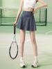 Saia Esportiva Falsa de Duas Peças Feminina de Verão Fina em Jeans Respirável Anti-luz Fitness Badminton Yoga Saia Calça