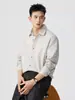 Ropa de Hombre Xintang Camisa de Manga Larga Texturizada Retro Desestructurada 2026 Primavera Nuevo Estilo Holgada Casual Camisa Chaqueta