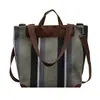 Shuai Mi Jia bolsa de mano de gran capacidad 2026 nuevo color de moda a rayas de bloques de color para el día a día bolso de hombro artístico estilo francés