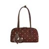 2026 Nueva Versión Coreana Diseño de Nicho Bolsa de Axila de Lunares Bolso de Hombro de Moda para el Trabajo Bolso de Mujer Simple Moderno de Moda