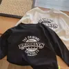 Camisetas de Primavera y Otoño para Niños y Niñas, Moda Infantil Elegante, Versión Coreana de Moda, Camiseta Básica Popular con Estampado de Letras