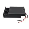 Caixa de Pilhas AA com 4 Compartimentos e Interruptor, Caixa de Pilhas AA com 4 Compartimentos, Tampa e Interruptor, Suporte de Pilhas 6V com 4 Posições Conectadas em Série