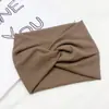Nueva Diadema Retro Europea y Americana de Color Sólido con Trenzado Ancho para Yoga y Deportes Diarios, Diadema Elástica que Absorbe el Sudor y Previene la Transpiración