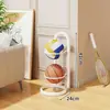 Rack de Armazenamento de Equipamentos Esportivos e de Fitness Rack de Armazenamento de Basquete Arte de Ferro para Casa Dobrável Artigo Esportivo Artefato de Armazenamento de Bolas