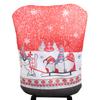 Capa de assento de Natal Decoração de Natal Suprimentos Capa de cadeira vermelha Capa de banco Decoração de Natal Capa de assento