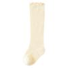 Calcetines Largos para Niños Cuidadosamente Seleccionados, Modelos de Primavera y Verano, Calcetines Largos de Algodón Peinado para Niños, Calcetines de Bebé Transpirables de Malla de Colores Dulces