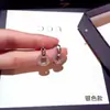 Pendientes de diamantes con microincrustaciones de celebridades de Internet, elegantes pendientes de plata de ley para mujer, 2022, nuevos, modernos, sencillos, combinables, de alta gama, ligeros y lujosos.