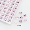 Dongzhou Cristal Coração Fundo Chato Diamante 6*5.3mm Diamante de Vidro de Formato Especial Diamante de Cristal K9 Diamante para Arte de Unhas DIY Joias Atacado