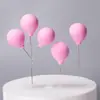 Globo de colores para decoración de pasteles, tarjetas, luz enchufable, arcilla, confesión, fiesta de cumpleaños, postre, disfraz