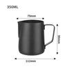 Taza de Acero Inoxidable 304 Espesada de Gran Tamaño con Boquilla Puntiaguda Taza para Café Olla para Leche Olla para Burbujas de Leche Estilo Italiano Taza Elástica con Escala
